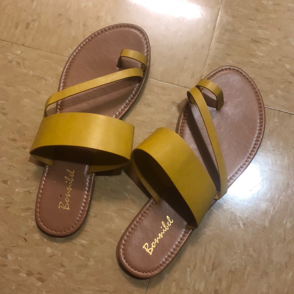 Yellow sandals